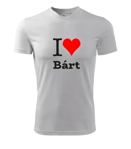 Bílé tričko I love Bárt