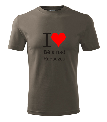 Army tričko I love Bělá nad Radbuzou