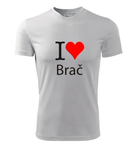Bílé tričko I love Brač