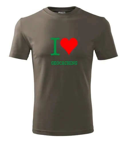 Army tričko I love geocaching