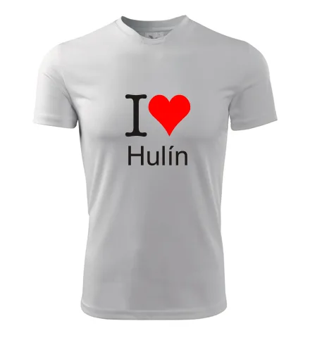 Bílé tričko I love Hulín