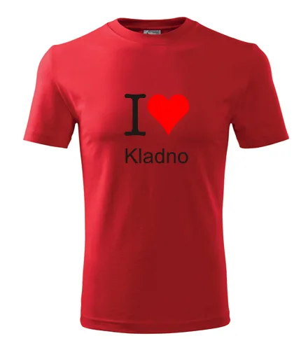 Červené tričko I love Kladno