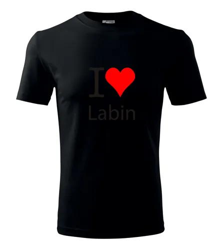 Černé tričko I love Labin