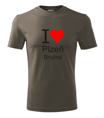 Army tričko I love Plzeň Bručná