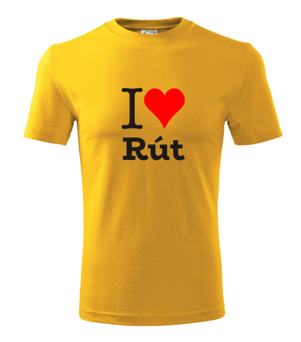Žluté tričko I love Rút