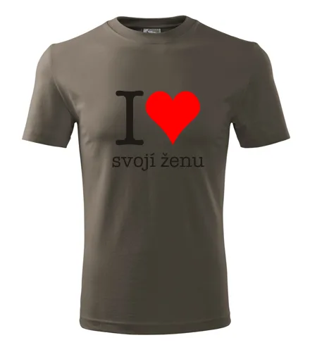 Army tričko Miluji svojí ženu