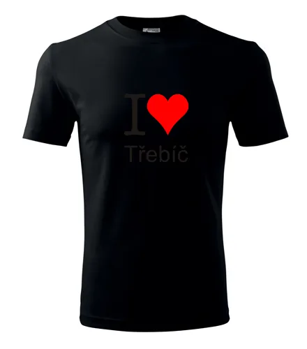 Černé tričko I love Třebíč