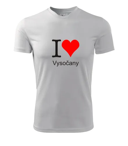 trička s potiskem Bílé tričko I love Vysočany