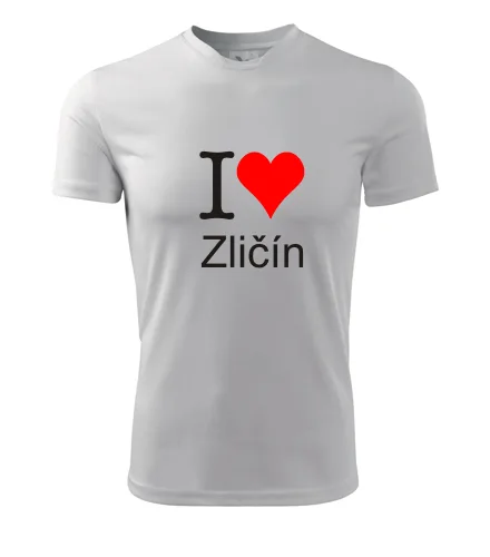 trička s potiskem Bílé tričko I love Zličín