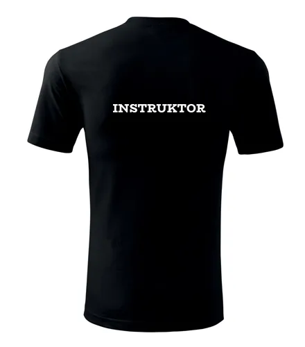 Černé tričko instruktor