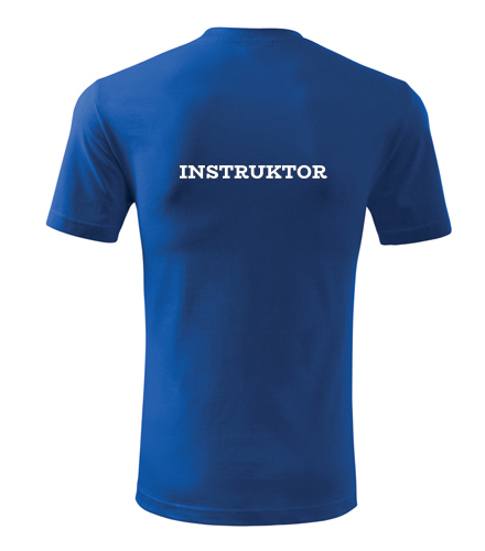Modré tričko instruktor