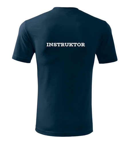 Tmavě modré tričko instruktor