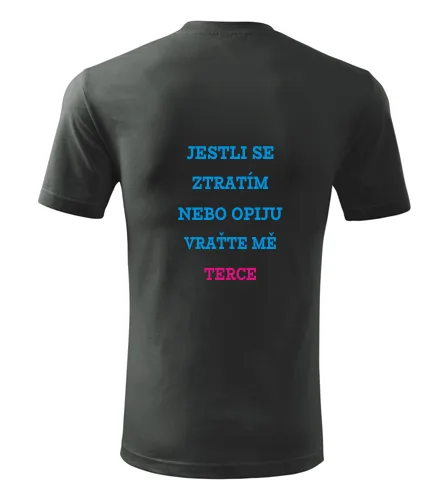 Šedé tričko Jestli se ztratím