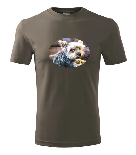 Army tričko s jorkšírem