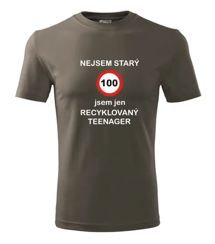 Army tričko jsem recyklovaný teenager 100