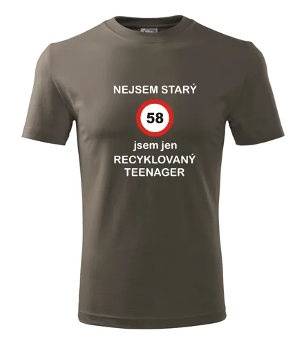 Army tričko jsem recyklovaný teenager 58
