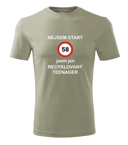 Khaki tričko jsem recyklovaný teenager 58