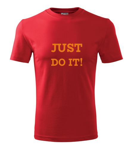 Červené tričko Just do it