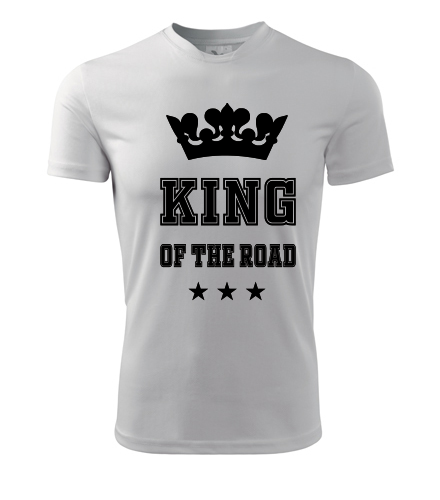 Tričko King of road - Dárek pro řidiče ještěrky