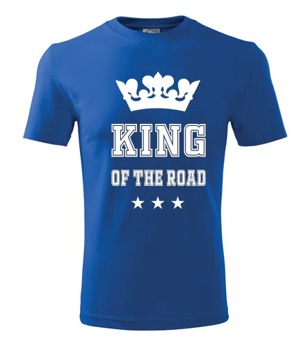 Modré tričko King of road