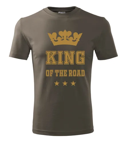 Army tričko King of the road zlaté