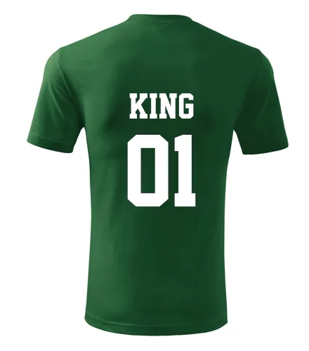 Lahvově zelené tričko King