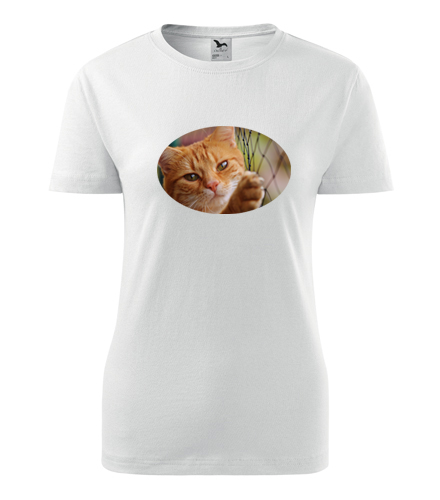 Dámské tričko s kočkou 1 - Trička se zvířaty dámská