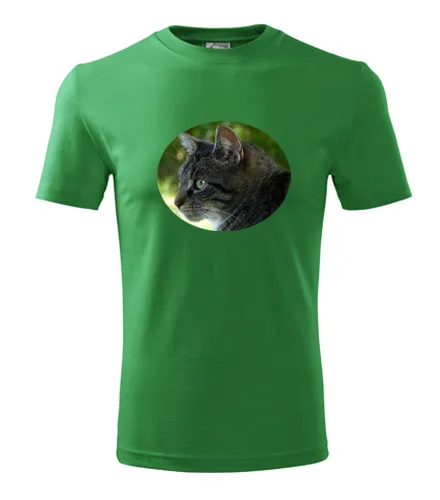Zelené tričko s kočkou 2