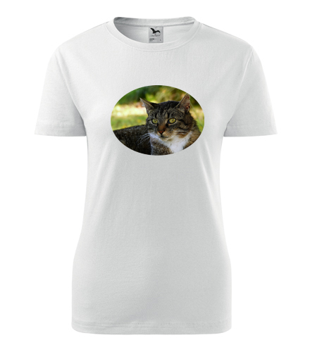 Dámské tričko s kočkou 4 - Dárky pro chovatelky koček