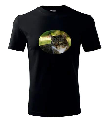 Černé tričko s kočkou 4