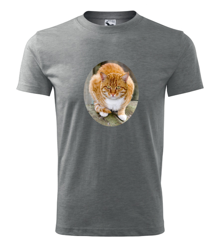 Šedé tričko s kočkou 5