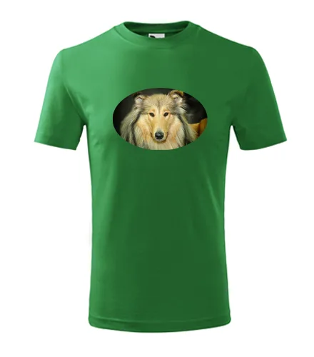 Zelené dětské tričko s kolií