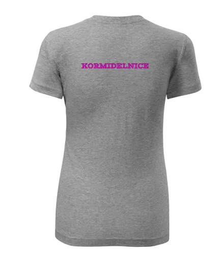 Šedé dámské tričko kormidelnice dámské