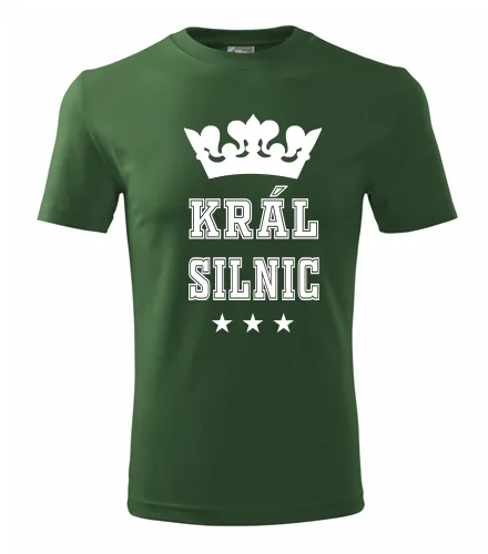 Lahvově zelené tričko král silnic