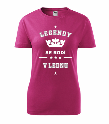 Dámské tričko Legendy se rodí v lednu - Dárek pro ženu k 54