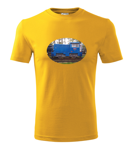 Žluté tričko s lokomotivou t2010101