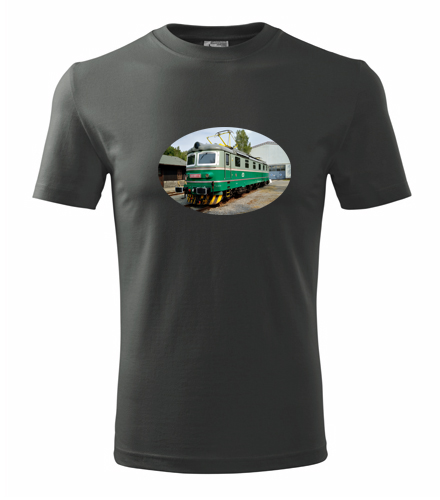 Grafitové tričko s lokomotivou 181