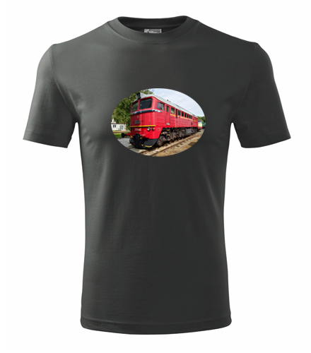Grafitové tričko s lokomotivou 781 Sergej
