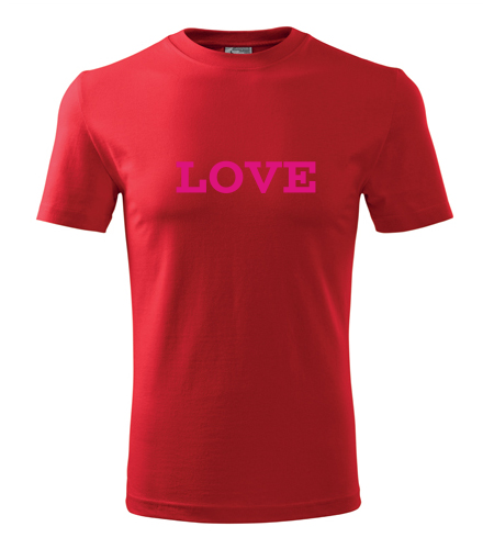 Červené tričko Love