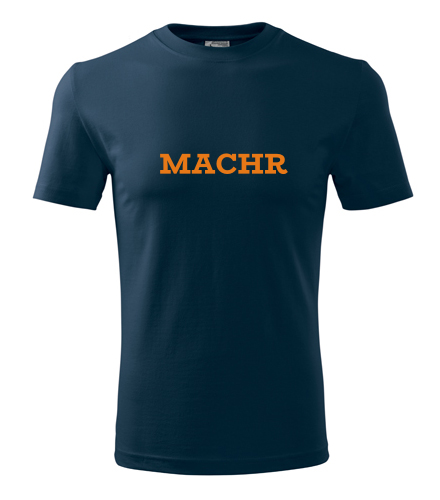 Tmavě modré tričko Machr