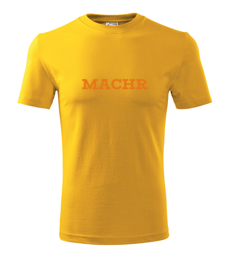 Žluté tričko Machr