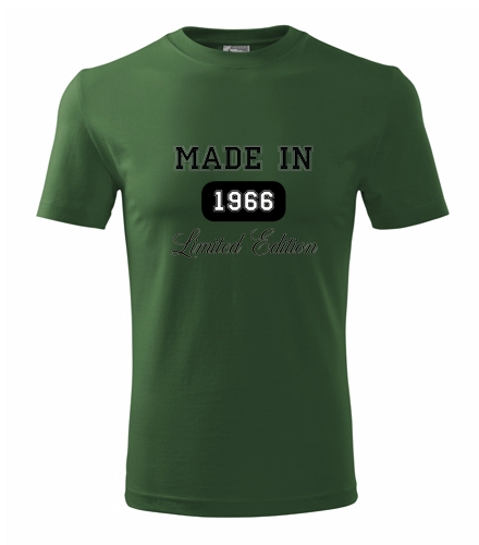 Lahvově zelené tričko Made in