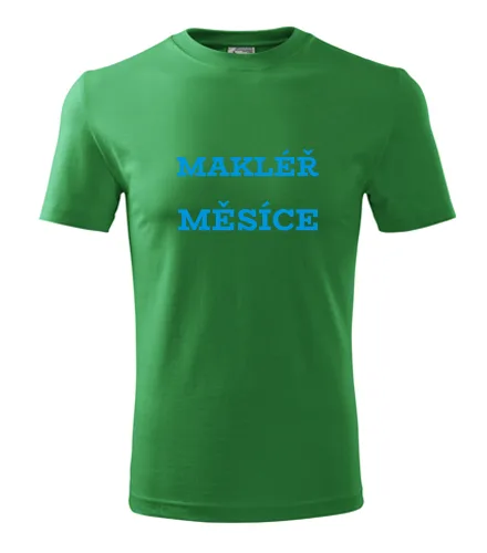 Zelené tričko makléř měsíce