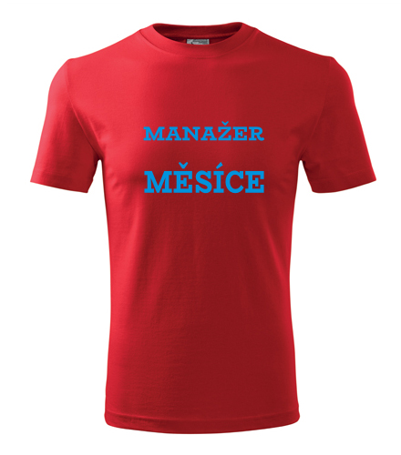 Červené tričko manažer měsíce