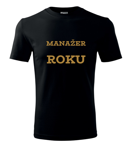 Černé tričko manažer roku