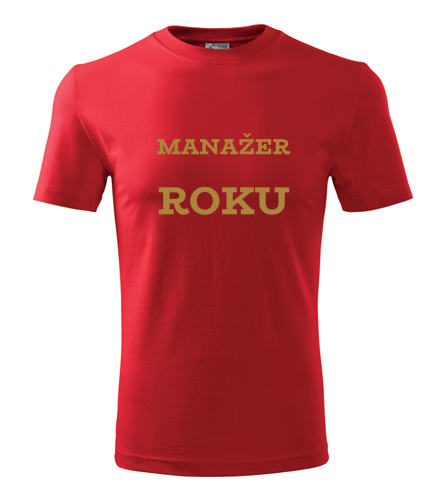 Červené tričko manažer roku