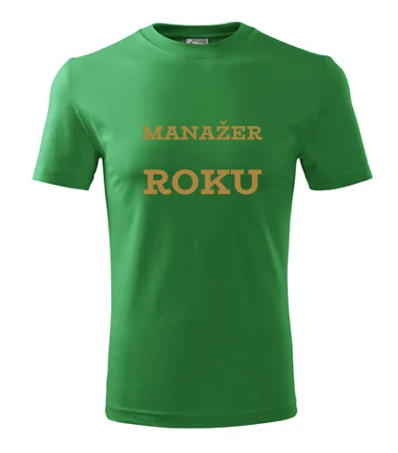 Zelené tričko manažer roku