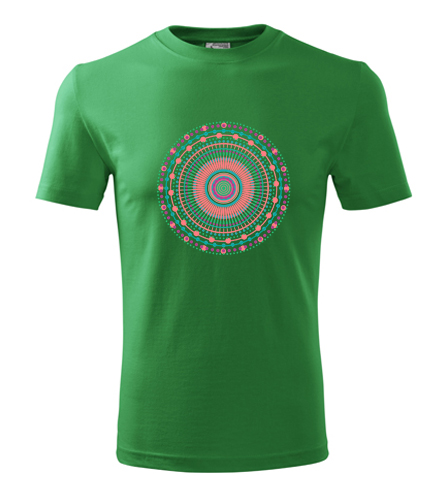 Zelené tričko s mandalou 11