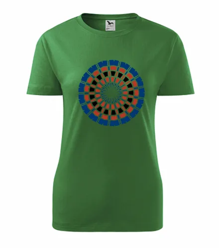 Zelené dámské tričko s mandalou 13