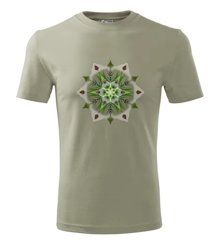 Khaki tričko s mandalou 14